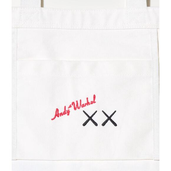 Uniqlo KAWS + Andy Warhol 2-Way Tote Bag in Off White - Picture 4 of 11